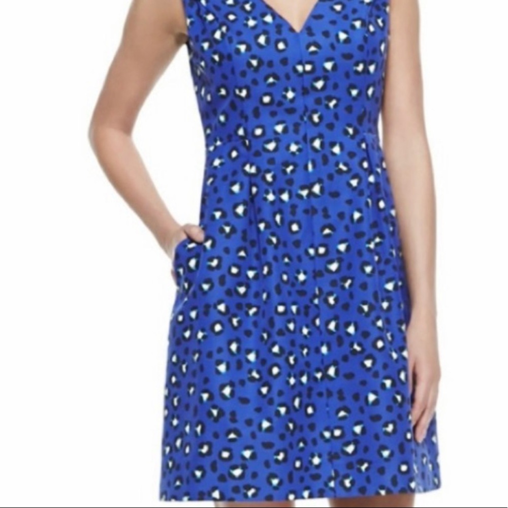 Kate Spade purple leopard print dress, size 8